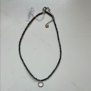 Park Lane Black and Silver Choker Necklace